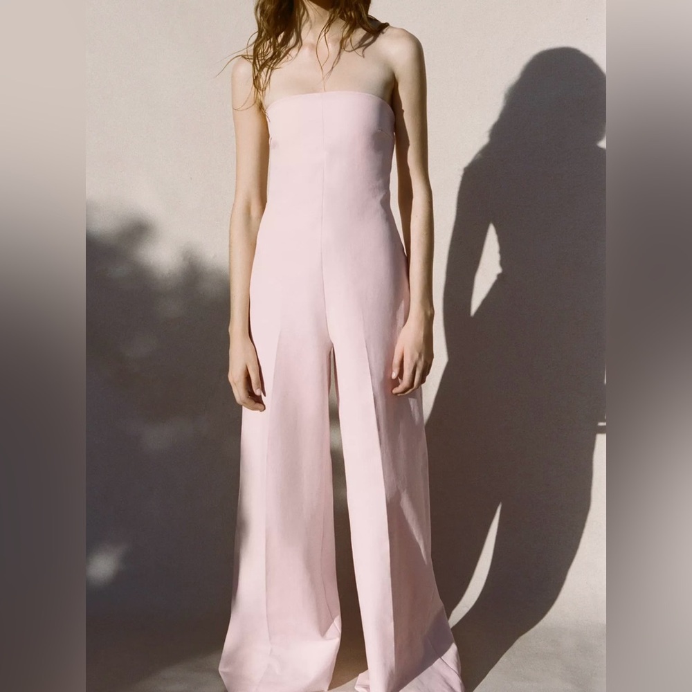 Zara Strapless Long Jumpsuit